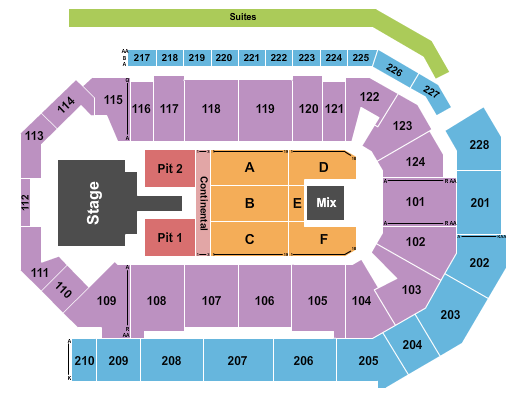 Enmarket Arena Luke Bryan Seating Chart